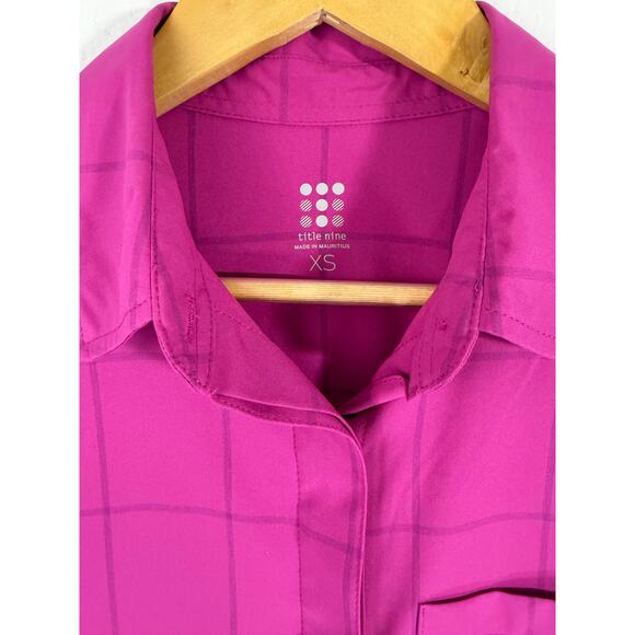 Title Nine Tuolumne Tech Shirt 2.0 Women’s Long Sleeve Button Dow Outdoor Hiking - Picture 5 of 9
